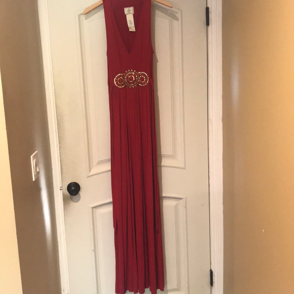 Women’s Red Rayon Dress by Ice